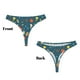 thumbnail image 3 of Balery Sports Ball Tangas de Algodón para Mujer con Estampado – Ropa Interior Sexy, Transpirable, G-string-Medium, 3 of 6