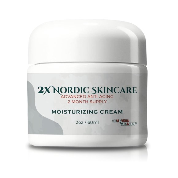 2x Crema nórdica para el cuidado de la piel - Suministro para 2 meses - Crema facial antienvejecimiento - Reafirma e hidrata - Crema hidratante antienvejecimiento con vitamina A, colágeno y ceramida -
