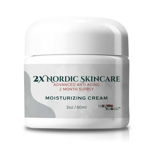 2x Crema nórdica para el cuidado de la piel - Suministro para 2 meses - Crema facial antienvejecimiento - Reafirma e hidrata - Crema hidratante antienvejecimiento con vitamina A, colágeno y ceramida -