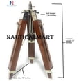 thumbnail image 3 of NauticalMart Wooden Tripod Table Lamp for Living Room, Home Decor, 3 of 6