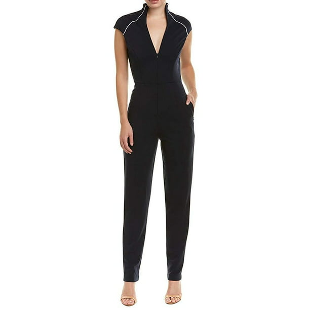 Alexia Admor Jumpsuits & Rompers - Womens Large Front Zipper Piped ...