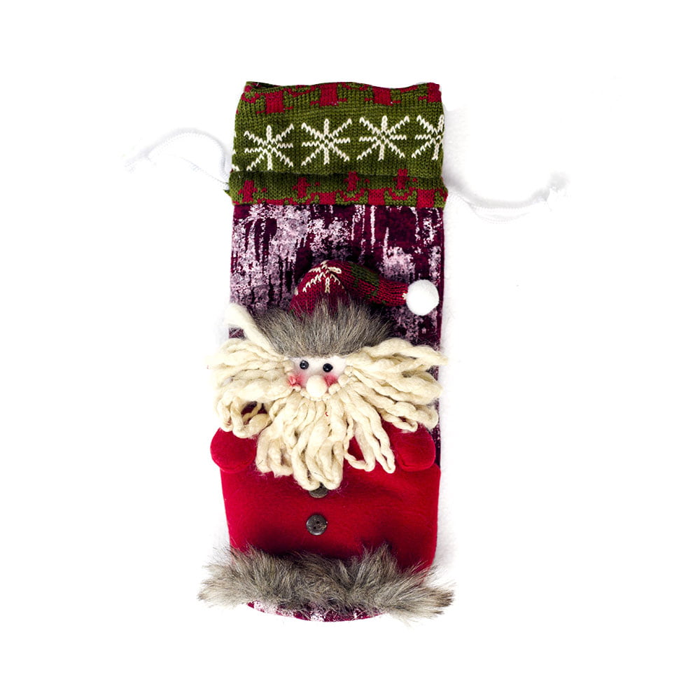 Details about   Christmas Santa Wine Bottle Cover Bag Dress Xmas Holiday Home Decorations Gifts 
