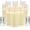 Ivory, variant on Flickering Flameless Candles,Battery Operated Real Wax LED Pillar Candles with Remote Control and Timer,with Embedded Star String,Set of 9 (Black)