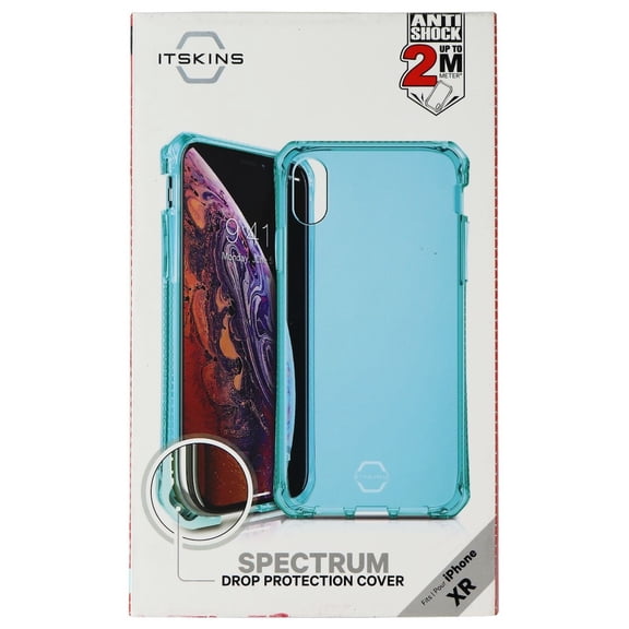 Itskins Spectrum Clear Protective Phone Case For Apple Iphone Xr (6.1 Inch) Light Blue