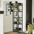 thumbnail image 3 of Yosemite Home Decor Austen 75"x24" Small Wood Shelving Unit in Natural, 3 of 11
