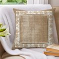 thumbnail image 3 of Pillow Covers 18x18 Set of 2, Brown Beach Coastal Throw Pillow Covers Decorative Couch Cushion Cover, Summer Nautical Starfish Shell Coral Vintage Microfiber Soft Pillowcases for Bedroom Living Room, 3 of 9