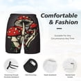 thumbnail image 3 of Logiee Red Mushrooms Print Men's Swim Trunk,Quick Dry Board Shorts ,Men's Swim Trunks with Compression Liner, Bathing Suits with Pockets-XX-Large, 3 of 6