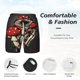 thumbnail image 3 of Balery Red Mushrooms Bañador para hombre, shorts de playa de secado rápido con entrepierna y forro de compresión-XX-Large, 3 of 6