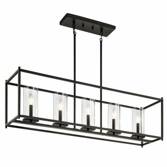 Modern with Clear Glass Shades 10 inches W X 25.25 inches H-Olde Bronze Finish Bailey Street Home 147-Bel-2748787