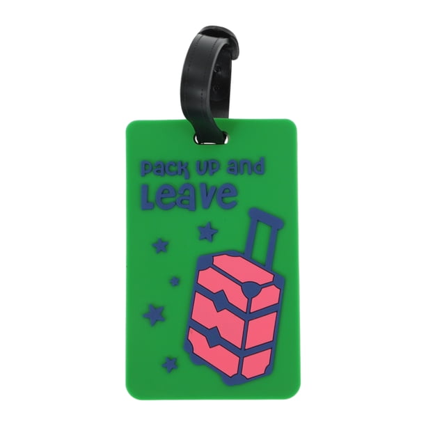 Juego De Etiquetas Para Equipaje Con Diseño De Zorro – PVC Resistente, Correa Desmontable | Identifica Maletas, Mochilas Y Más