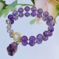 thumbnail image 4 of nipocaio Bracelet en Cristal Violet pour Femme Fille, 4 of 5