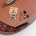 thumbnail image 3 of EKIDAZB 2x Guitar Strap Button Locks Secure Screw Bass Ukulele Buckle Locking л, \ρ { υо C2K7, 3 of 8