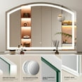 thumbnail image 5 of Swafrrt Arch Vanity Mirror with Light, 24" x 32" Arched LED Makeup Mirror with Lighted Makeup Mirror with USB Charging Port, Dimmable 3 Colors Mode, 5 of 7