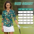 thumbnail image 7 of Uorisanigo Classic Butterfly Women's Golf Shirt Size XL Versatile Moisture Wicking Casual Tennis Activewear Comfortable Breathable 3/4 Sleeve Athletic Tops with Zip Up Collar for Women, 7 of 7
