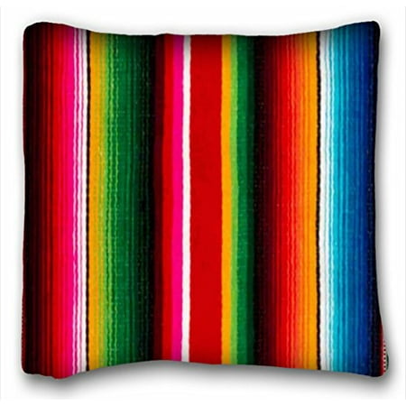 Winhome Colorful Mexican Style Square Throw Pillow Case Cases