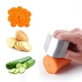 thumbnail image 3 of Billuyoard Protector de manos para rebanadas de cocina, Protector de punta de dedo seguro de acero inoxidable, práctica doméstica, suministro de Cocina y Comedor, 3 of 6