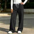 thumbnail image 6 of NAISIBABY Girls Sweatpants, Elastic Waist with Pockets Casual Comfortable Pants Black Size 13, 6 of 8