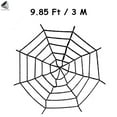 thumbnail image 2 of Halloween 9.85 Ft Giant Round Spider Web Outdoor Halloween Decorations Costume Party Garden Yard Haunted House Dcor(Black), 2 of 9