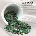 thumbnail image 4 of Emerald Crystal Chips - Healing Crystals Tumbled Chips Gemstone Beads (1000+ Carat, Drilled), 4 of 5
