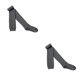 thumbnail image 1 of Qarigey 1 par de calcetines hasta la rodilla de 80cm para mujer, transpirables para invierno, únicos, flexibles, cómodos, con apariencia de moda, Type4 NO4 Qarigey CBP205202, 1 of 6