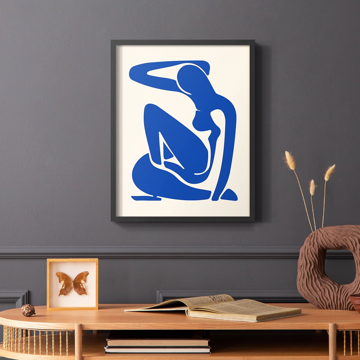 Matisse CXCV Framed Print in Black Solid Wood 11 x 14 Framed Print
