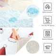 thumbnail image 3 of Yayeee Bath Rug for Bathroom Floor Non Slip Rectangle Fluffy Soft Absorbent Mat, 16"x24", Cute Santa Hats Pattern, 3 of 7