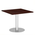 thumbnail image 1 of Bush Meubles d'Affaires Table de Conférence Carrée avec Base de Disque en Métal en Cerise, 1 of 7