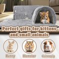 thumbnail image 4 of Cooling Kitten Tunnel Bed Mat, Perfect Kitten Gift Toy, 3D Memory Foam Cat Tunnel Cooling Mat, Detachable & Machine Washable, Non-Slip Bottom, Silver S, 4 of 5