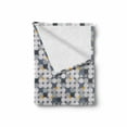 thumbnail image 2 of Art Deco Soft Flannel Fleece Throw Blanket, Geometrical Illustration with Grey Tones Rounds Contemporary Creative Graphic, Cozy Plush for Indoor and Outdoor Use, 70" x 90", Multicolor, by Ambesonne, 2 of 6