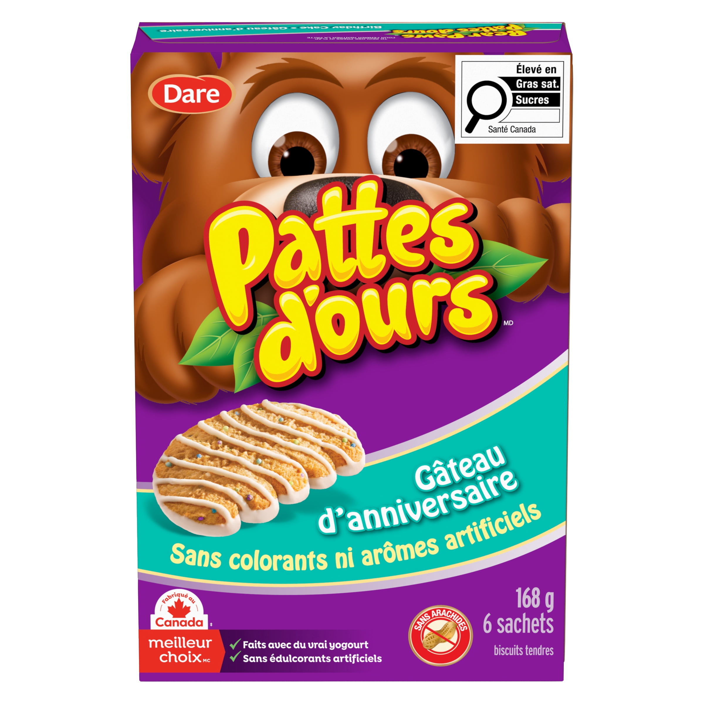 Bear Paws Birthday Cake Cookies, Dare