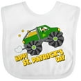 thumbnail image 3 of Inktastic Happy St. Patrick's Day Monster Truck with Leprechaun Boys or Girls Baby Bib, 3 of 4