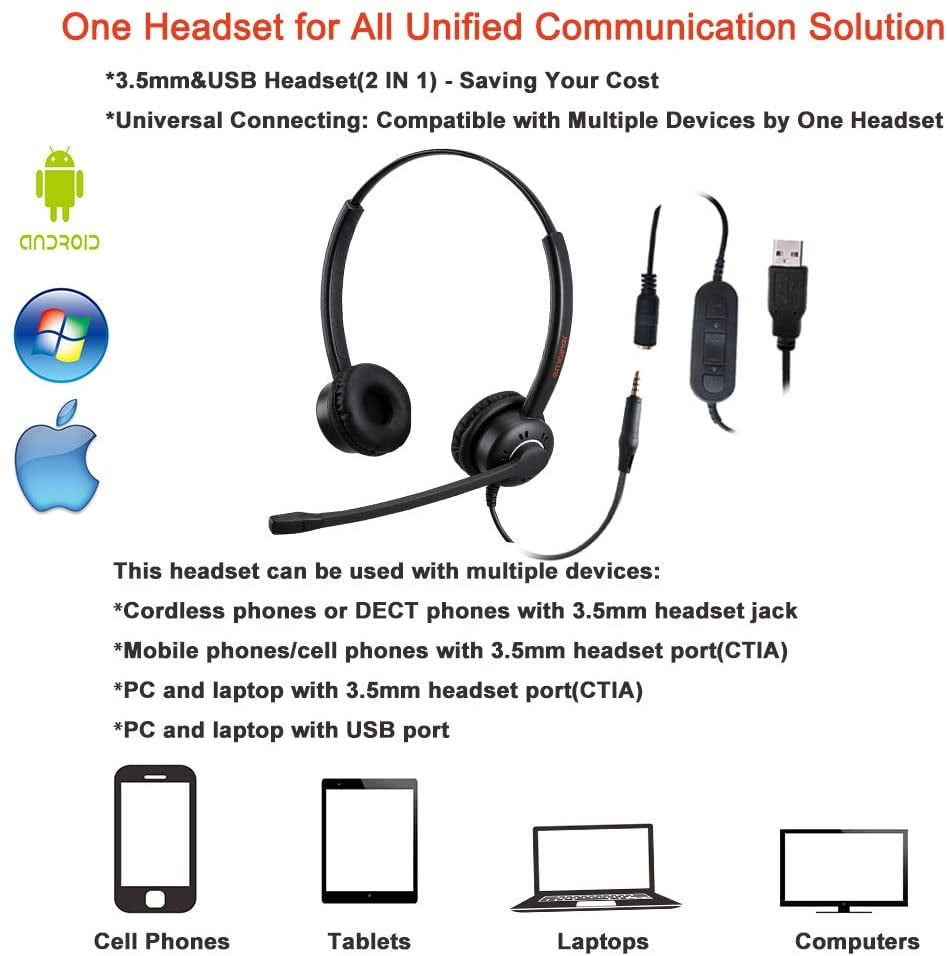 two computers one headset