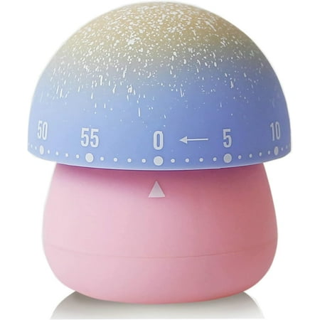 

Mechanical Kitchen Timer - Cute Mushroom Wind Up 60 Minutes Manual Countdown Timer for Classroom Home Study and Cooking