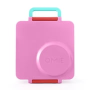 OmieBox Bento Box for Kids - Insulated Bento Lunch Box with Leak Proof Thermos Food Jar - 3 Compartments, Two Temperature Zones - Pink Berry