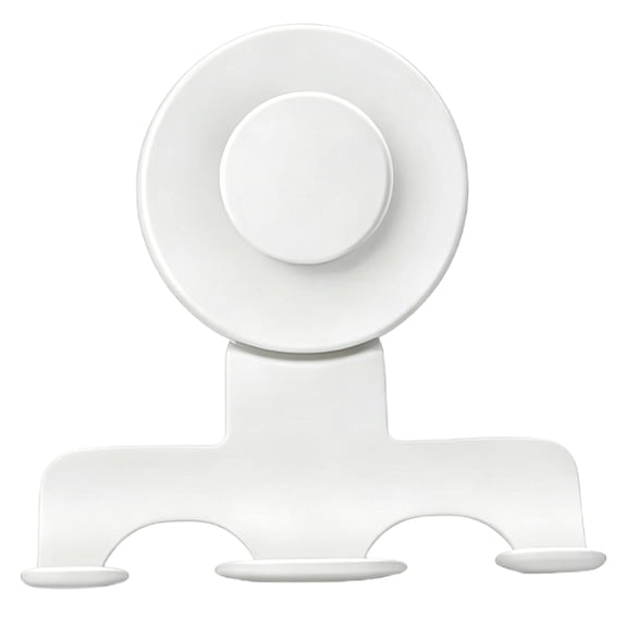 Stainless Steel Suction Cup Razor and Shaver Holder for Shower Wall, Reusable Damage-Free Suction Hook for Towel Loofah and Razor, Shower Organizer Holder for Bathroom Storage and Organization,White