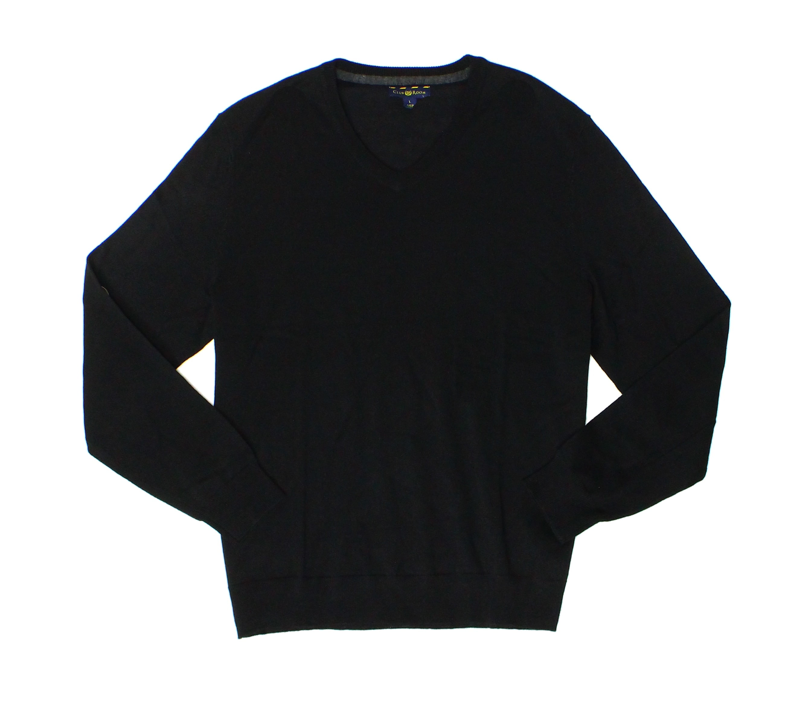 Club Room Merino Performance V-Neck Sweater Grey Mens Medium New