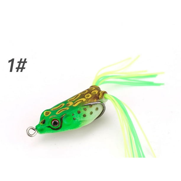 Leadingstar 1pack Frog Soft Fishing Bait Thunder Frog Bionic Lures With  Double Hook Fishing Supplies 