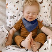 6 Pack Muslin Baby Bibs Organic Cotton Baby Drool Bibs for Unisex Boys Girls