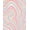 Pink, Pattern 2, variant on 4x6 Machine Washable Non-Slip Area Rug, Abstract Topography Inspired With Fluid Contour Layers High Traffic Rug, Blue, 471146