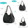 thumbnail image 5 of CNV Women's Multi-pocket Shoulder Bag Fashion Cotton Canvas Handbag Tote Purse, 5 of 15
