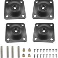 thumbnail image 1 of 4 Pieces Foot Mounting Plates, Black Furniture Foot Mounting Plates, Black Fixing Iron Pie, 1 of 4