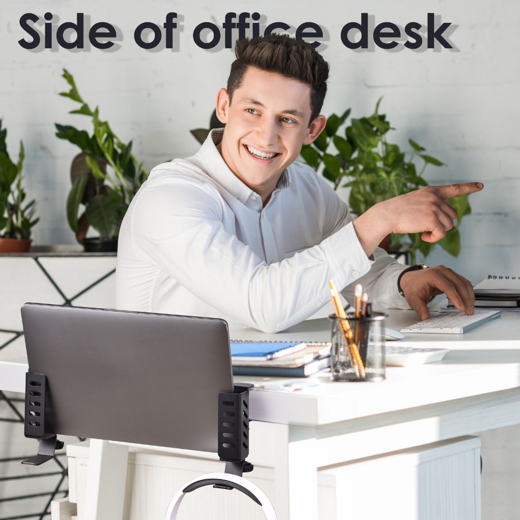 Tizuqe Desk Side Storage Laptop Storage Desk Organizers Laptop Holder Laptop Stand Desk Accessories Suitable for Office Home