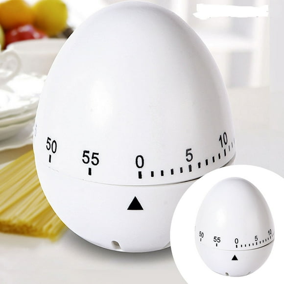 Cute Kitchen Timer White Visual Timer For Teenagers Egg Mechanical Timer Metal Egg Timer Stopwatch Clock for Desk Temperature Probe Cooking tooth Kid Cook Electronic Timers Digital Timers Timer Dice