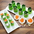 thumbnail image 4 of 20Pcs Vegetables Fruits Cutter Molds Stainless Steel Cutting Tools for Cake Biscuit (Purple), 4 of 8