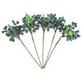 thumbnail image 4 of 5 Pieces Artificial Blueberry Berry Stems for Floral Arrangements, Craft Supplies, Home Decor, Wedding and Party Decorations, 4 of 7