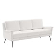 thumbnail image 2 of Modway Chesapeake Upholstered Fabric Sofa in Black White, 2 of 7
