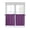 Dark Purple, variant on Brown Tier Curtains 45 Inches Long, Farmhouse Solid Brown Color Modern Art Window Treatment Curtain Drapes, Window Half Privacy Curtains for Bedroom Bathroom, 42"x45", 2 Panels