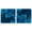 Gallery Wrapped, variant on Art Remedy Contemporary Art Canvas, 12" x 12", Gallery Wrapped, Indigo Glints Set