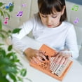 thumbnail image 4 of 17 Key Kalimba Thumb Piano Solid Wood Finger Piano Portable Instrument with Tuning Hammer and Case for Beginners Adults Kids Music Lovers Educational Musical Instrument Gift Idea, 4 of 8