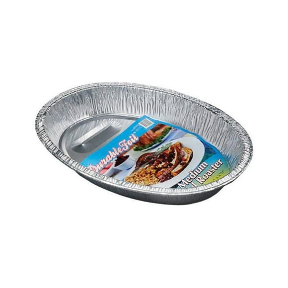 Home Plus 6392054 Rôtissoire Ovale Durable en Feuille 11,5 x 16,5 Po - Argent - Lot de 12